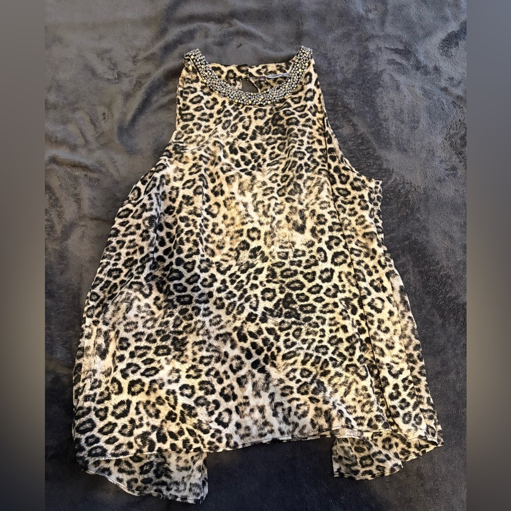 Jennifer Lopez Animal Print Halter Top